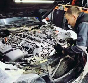 BMW 760i E65: замена генератора и ремонт ДВС N73
