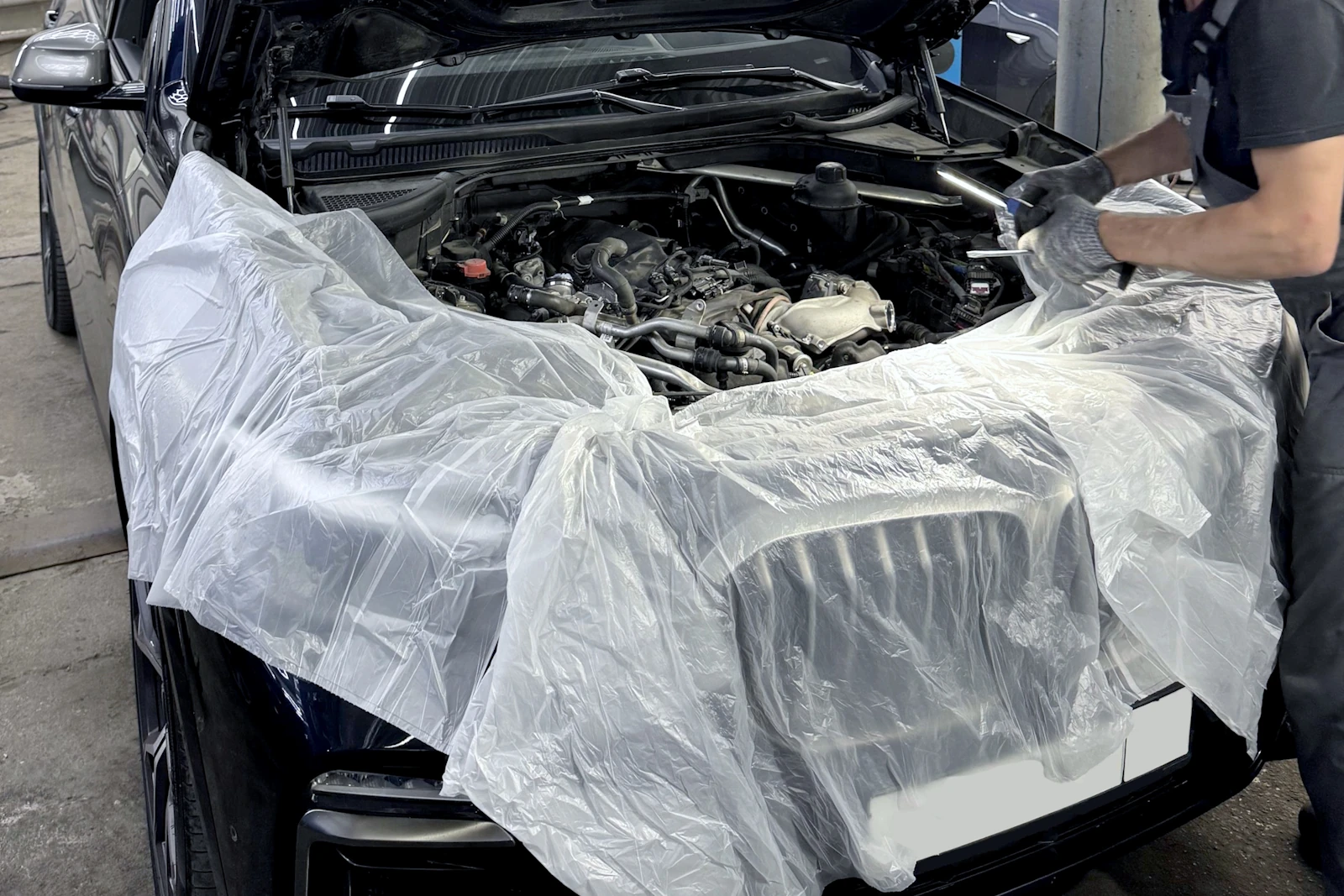 Очистка системы впуска BMW X5 G05 и удаление вихревых заслонок